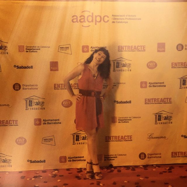 Roser Amills festa de l'Associació d’Actors i Directors Professionals de Catalunya (AADPC)