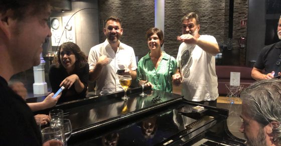 Gaby Goldmann piano, con Samanta Villar y Roser Amills