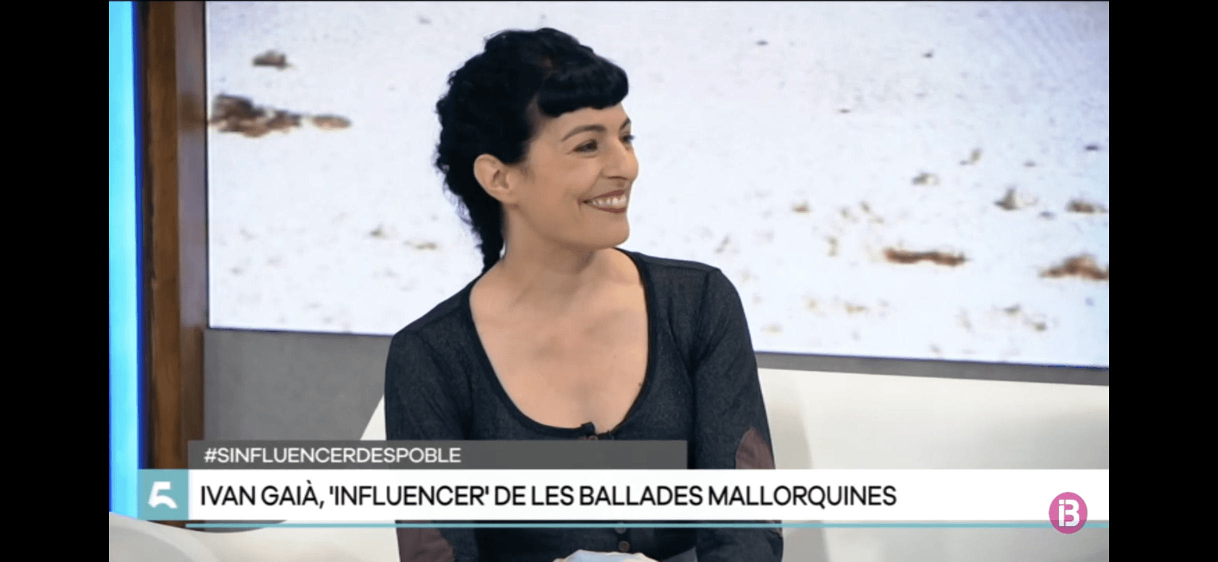 Roser Amills a IB3 amb Ivan Gaia Nicolau, #sinfluencerdespoble d'Enfolkats