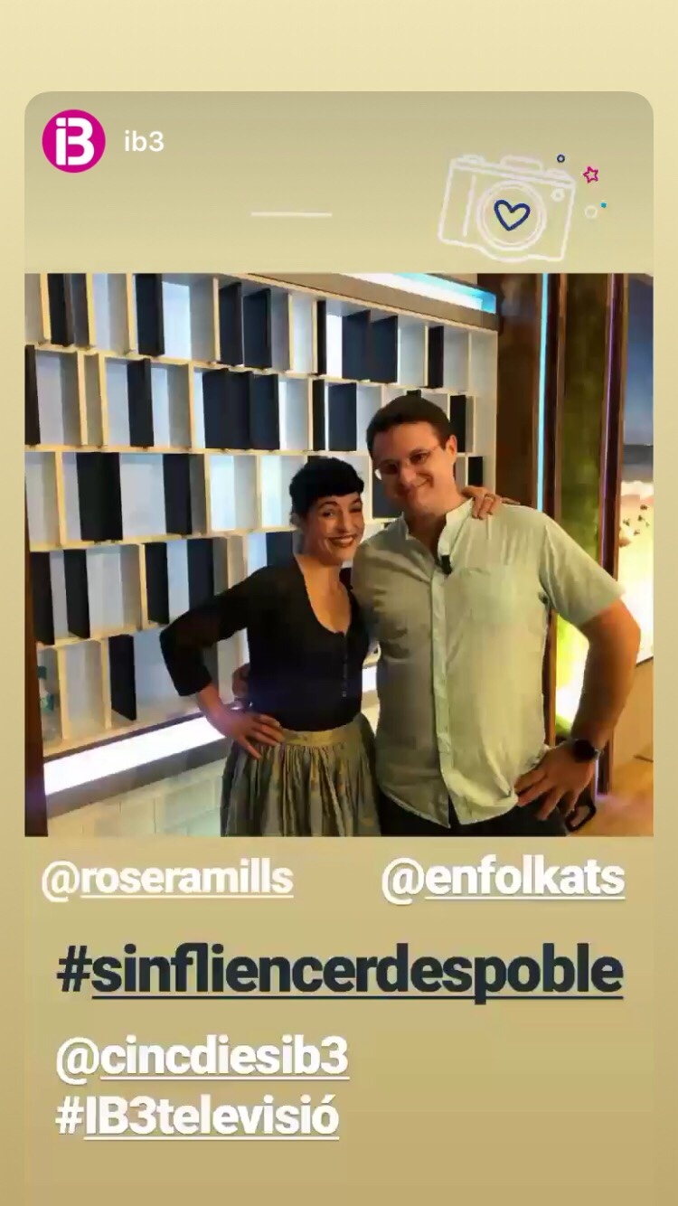 Roser Amills a IB3 amb Ivan Gaia Nicolau, 