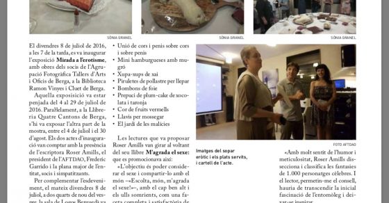 Reportatge Berga Erotisme Roser Amills