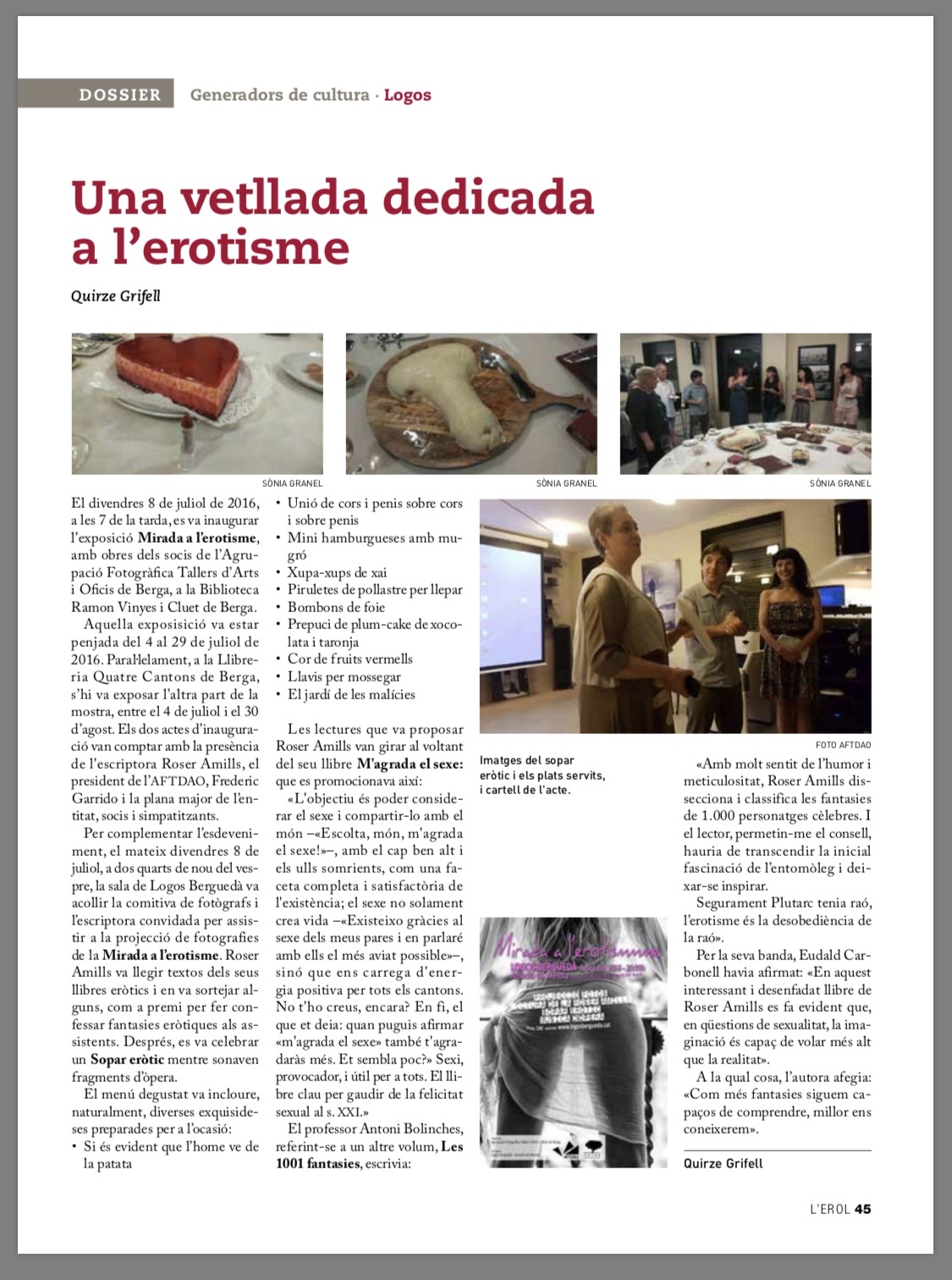 Reportatge Berga Erotisme Roser Amills