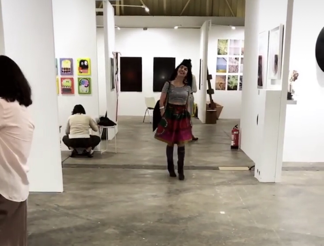 Roser Amills en la feria de arte swab