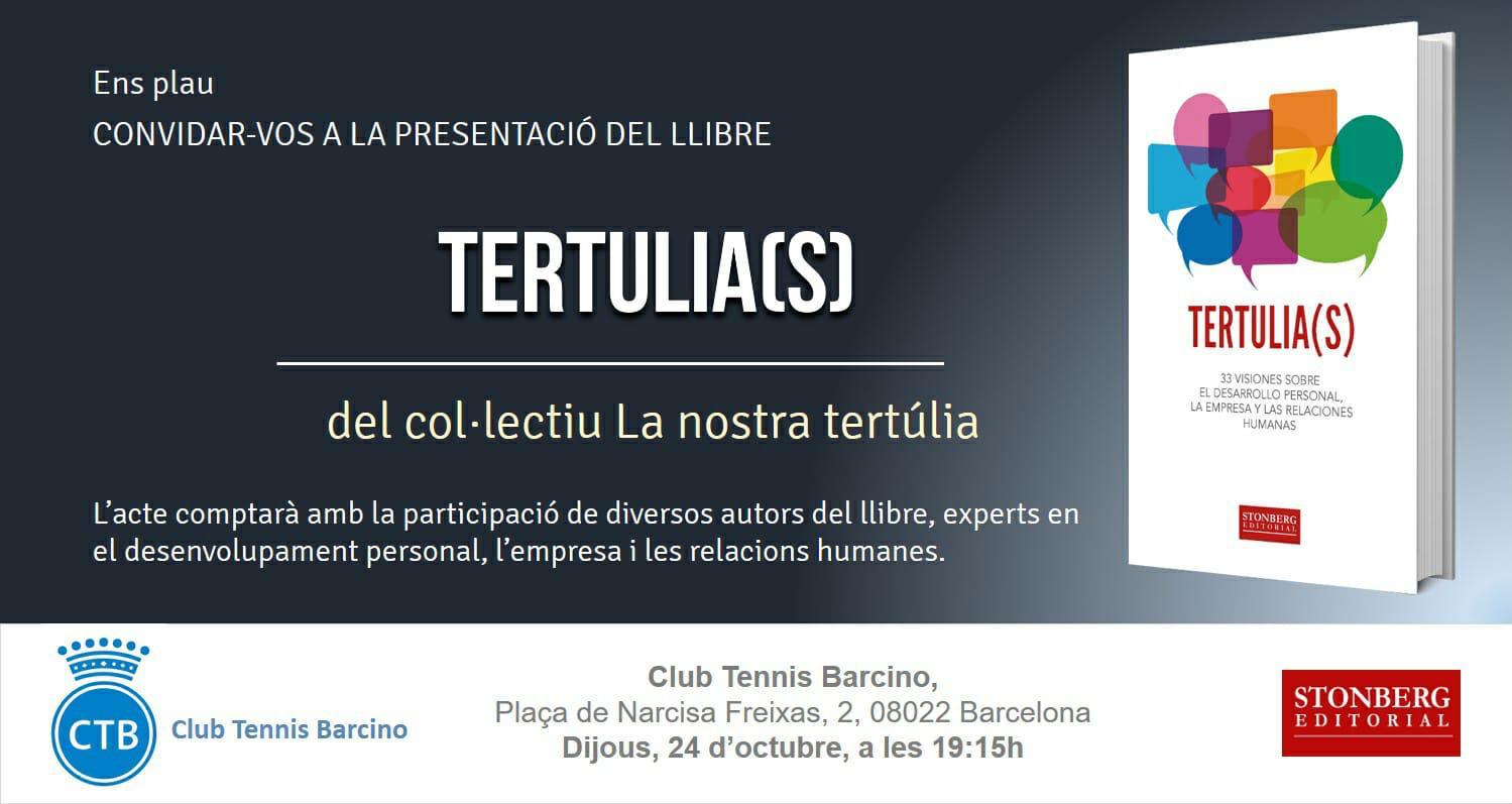 Presentación del libro Tertulia(s) en el Club Tennis Barcino