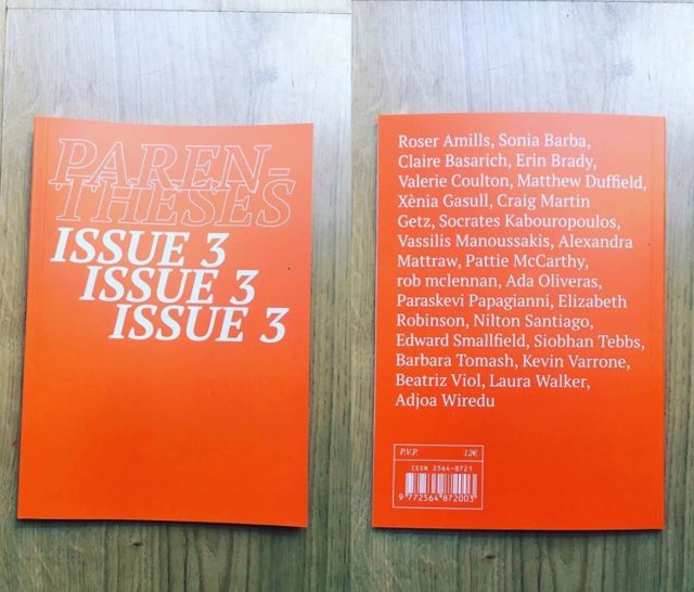 parentheses issue 3 poemas de roser amills