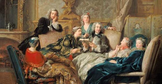 Ilustracion Reading From Moliere