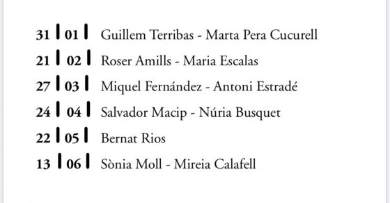 Les escriptores Maria Escalas i Roser Amills al cicle Paraules 20 de Palafolls que organitza la revista CLASP 5 paraules 20 roser amills i maria escalas