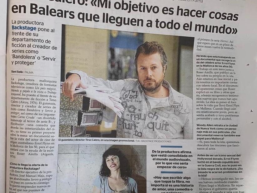 Roser Amills Guion Documental Errol Flynn Tirso Calero