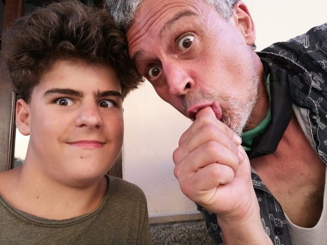 juan felix garcia amills con su padre