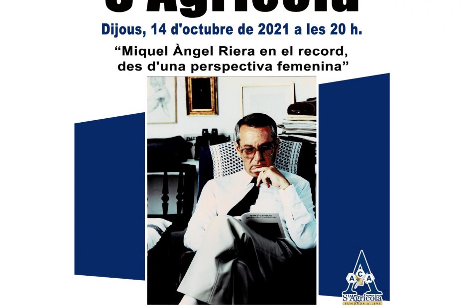 Recital en homenatge a Miquel Angel Riera, amb Roser Amills, a s'Agricola de Manacor