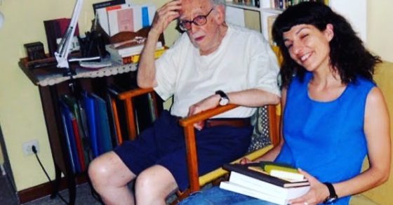 Una mañana de 2010 con Cristóbal Serra, en su casa, en Palma 4 Cristobal Serra con Roser Amills