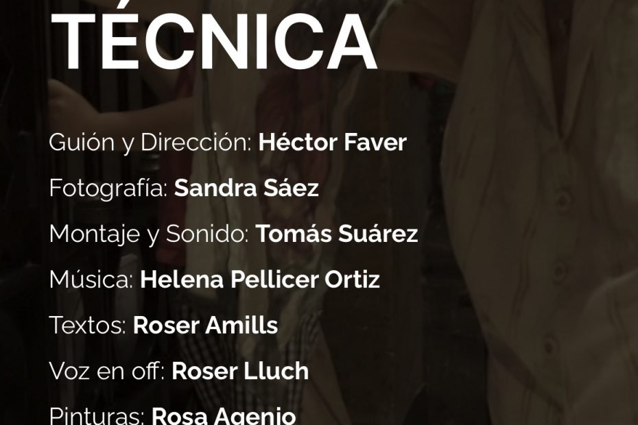 Ficha de la pelicula homenaje con guion de roser amills, dirigida por hector faver