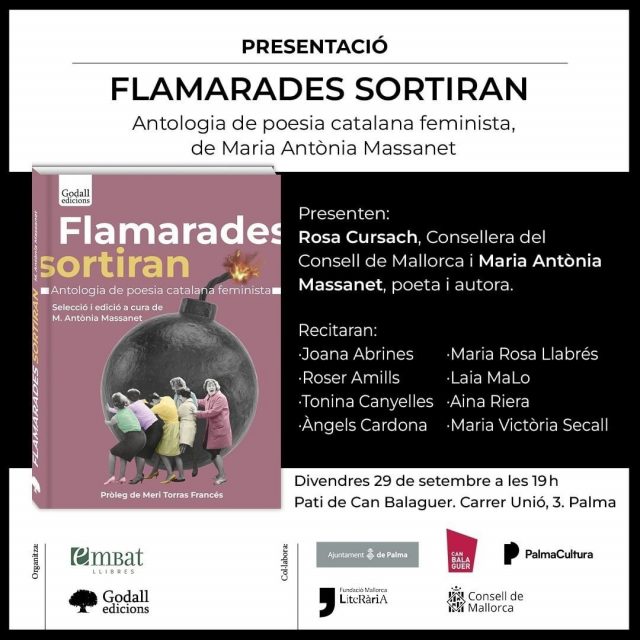 Presentació de l'antologia de poesia catalana feminista "Flamarades sortiran" a Palma