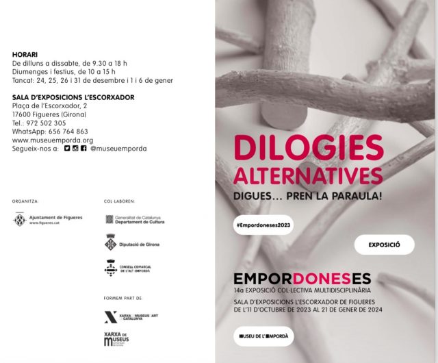 Clara Oliveras i Roser Amills a la 14a edició d’Empordoneses, d’onze parelles de creadores, exposició «Dilogies alternatives» 2 Clara Oliveras i Roser Amills a la 14a edició d’Empordoneses, d’onze parelles de creadores, exposició «Dilogies alternatives» - Roser Amills, escritora mallorquina