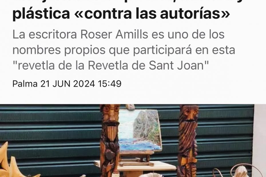 roser amills participa en las jornada de can alcover