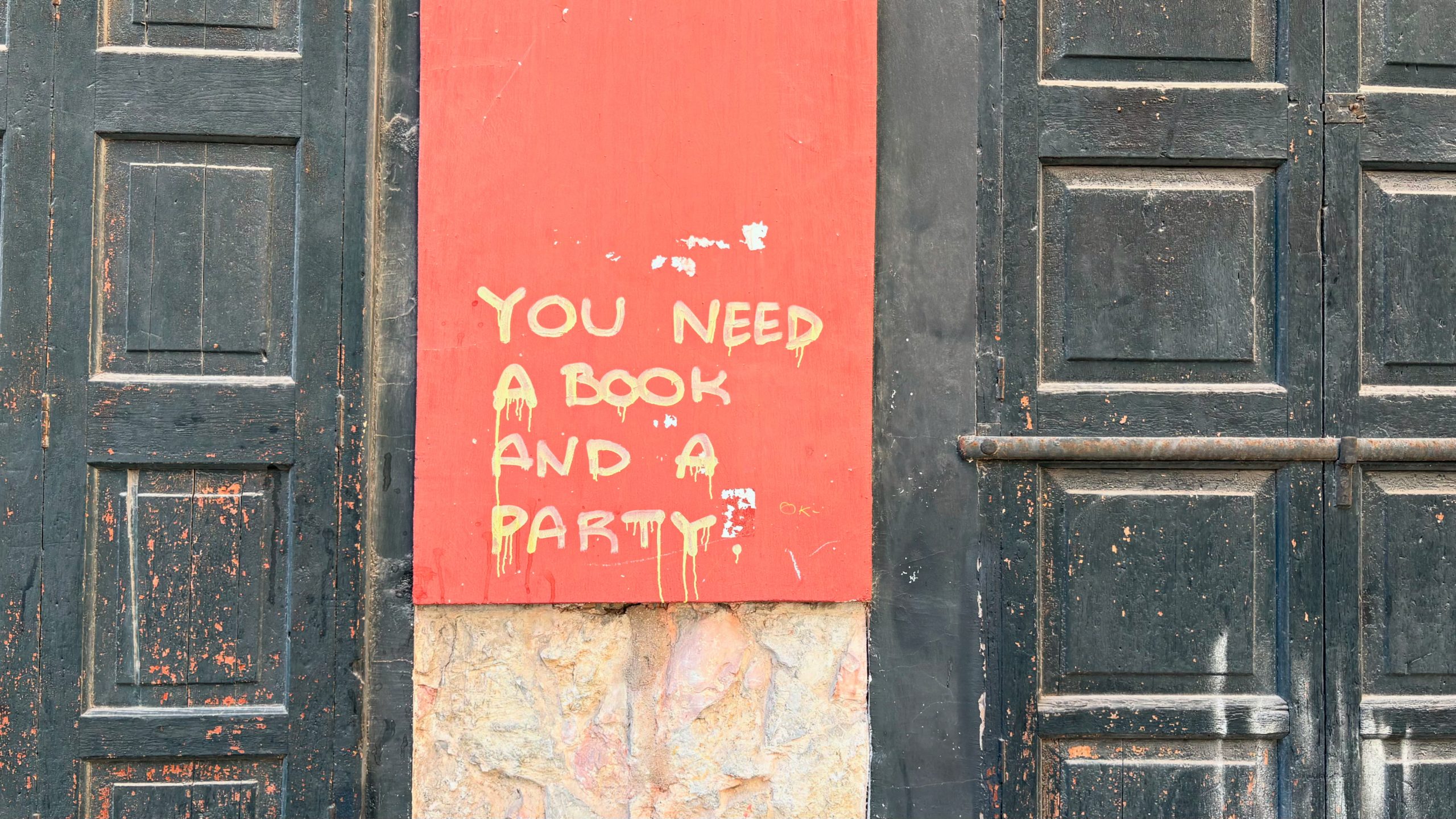 You need a book and a party