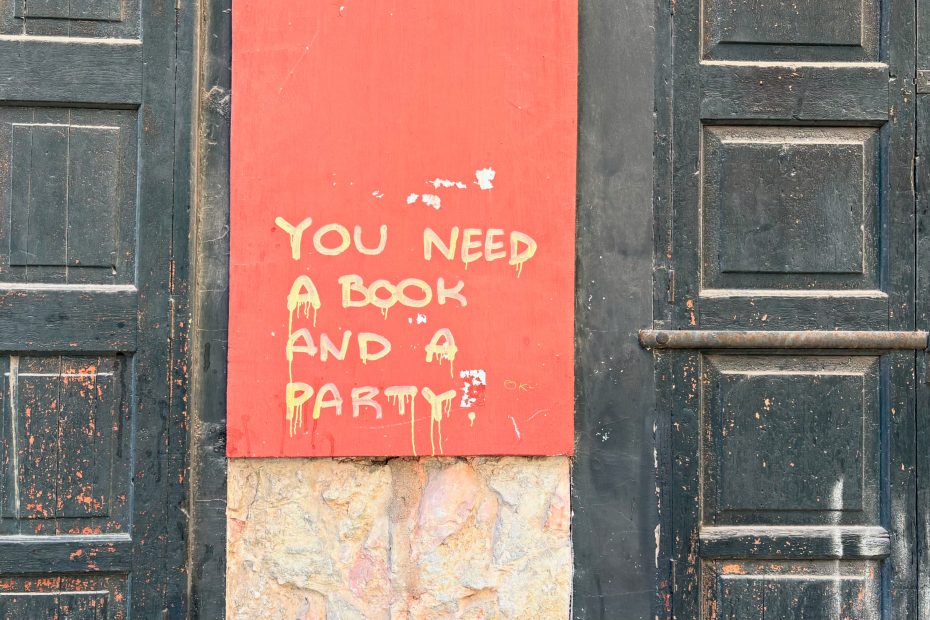 You need a book and a party