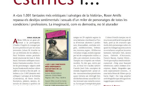 Entrevista a Roser Amills a la revista presencia per l'assaig 1001 fantasies