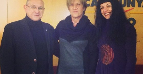Roser Amills con Joan Gil y Malen Gual en Catalunya Ràdio