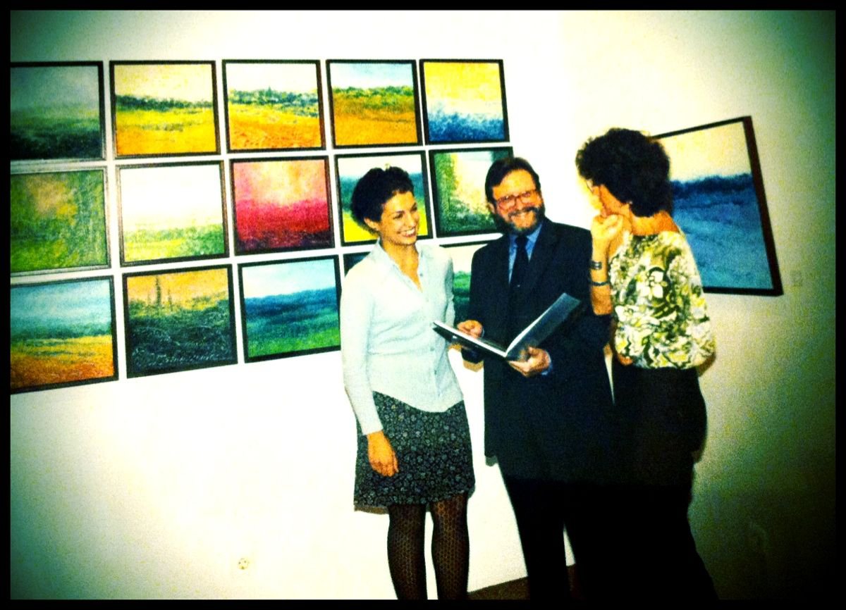 Roser Amills y Josep Maria Mejan en la presentación del libro «Mejan» en Canals Galeria d’Art