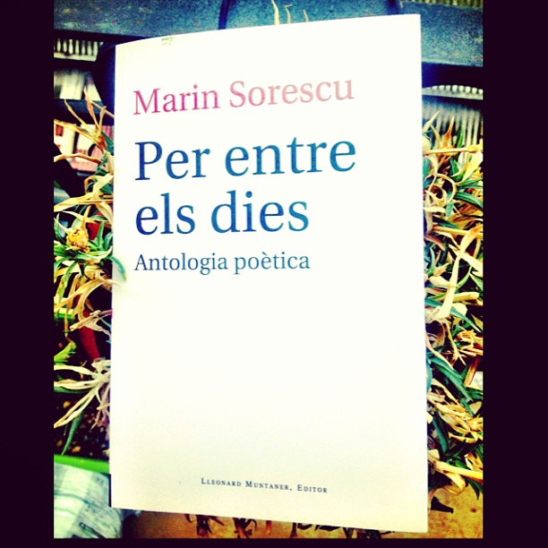 Portada de Per entre els dies, antologia poètica de Marin Sorescu (Lleonard Muntaner, Editor)