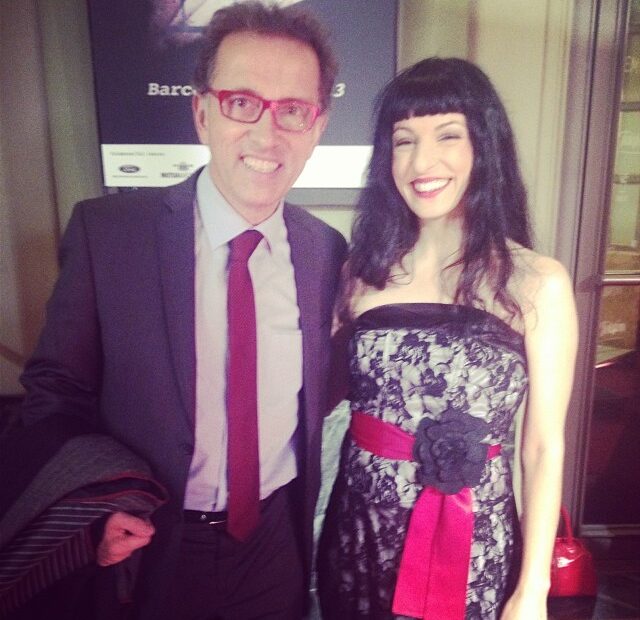 Roser Amills y Jordi Hurtado posando juntos en la gala de los premios Ondas