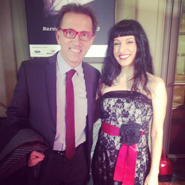 Roser Amills y Jordi Hurtado posando juntos en la gala de los premios Ondas