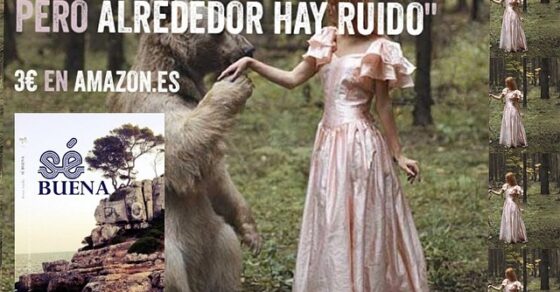 Cartel de Sé buena con el lema La magia está aquí, por todas partes, pero alrededor hay ruido, a 3 euros en Amazon