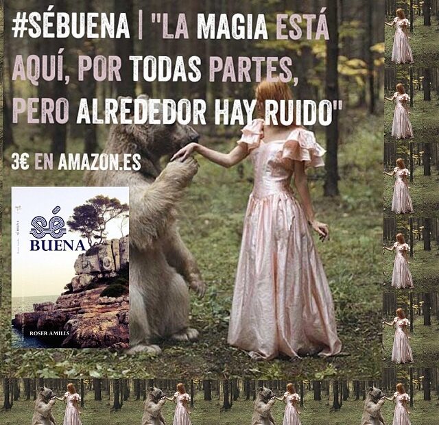 Cartel de Sé buena con el lema La magia está aquí, por todas partes, pero alrededor hay ruido, a 3 euros en Amazon