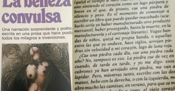Página de la revista con La belleza convulsa de Francisco Umbral