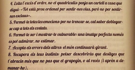 Pàgina del llibre M'agrada el sexe! amb el decàleg «Apliquem aquest nou decàleg» i deu consells numerats