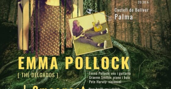 Cartel de SonsDeNit 2026: Emma Pollock y 2mooncat en el Castell de Bellver, con Roser Amills como maestra de ceremonias