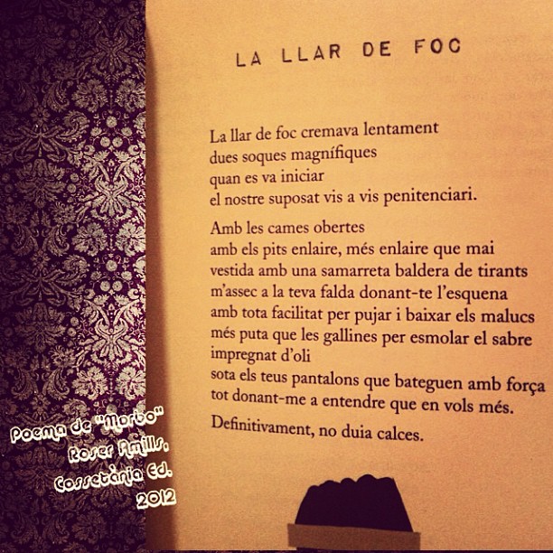 I un altre poema de Morbo per celebrar el primaveral dia