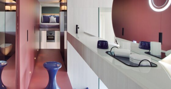 Baño de la interiorista Laura Martínez en la entrevista de Roser Amills en IM Cocinas y Baños nº 133 (2022)