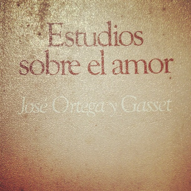 Cubierta de Estudios sobre el amor, de José Ortega y Gasset, edición de 1985