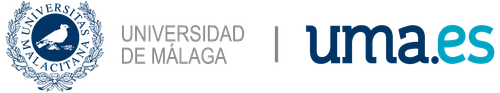 Logo de la Universidad de Málaga, sede del grupo Eumed.net que editó «Discursos sobre arte digital»