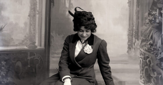 Retrato fotográfico de la actriz Margarida Xirgu en 1910