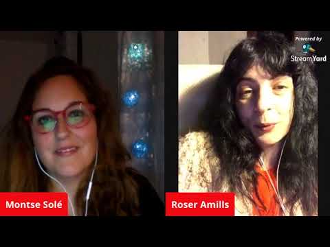 Montse Solé entrevista a Roser Amills en una conversación online durante el confinamiento de 2020