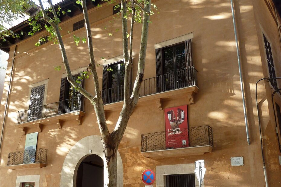Fachada del Museu Can Balaguer, en el carrer de la Unió de Palma, en octubre de 2021