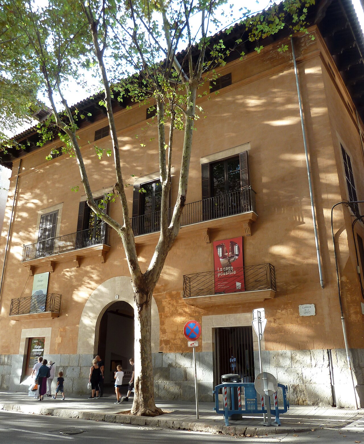 Fachada del Museu Can Balaguer, en el carrer de la Unió de Palma, en octubre de 2021