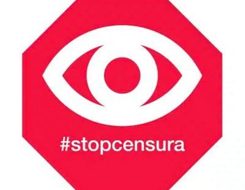 Símbolo de la campaña #stopcensura de OLA, Organización por la Libertad Artística