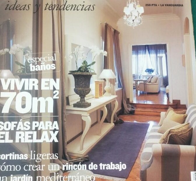 Portada del número 1 de la revista Interiores. Ideas y tendencias, de marzo de 2000, que se vendía con La Vanguardia
