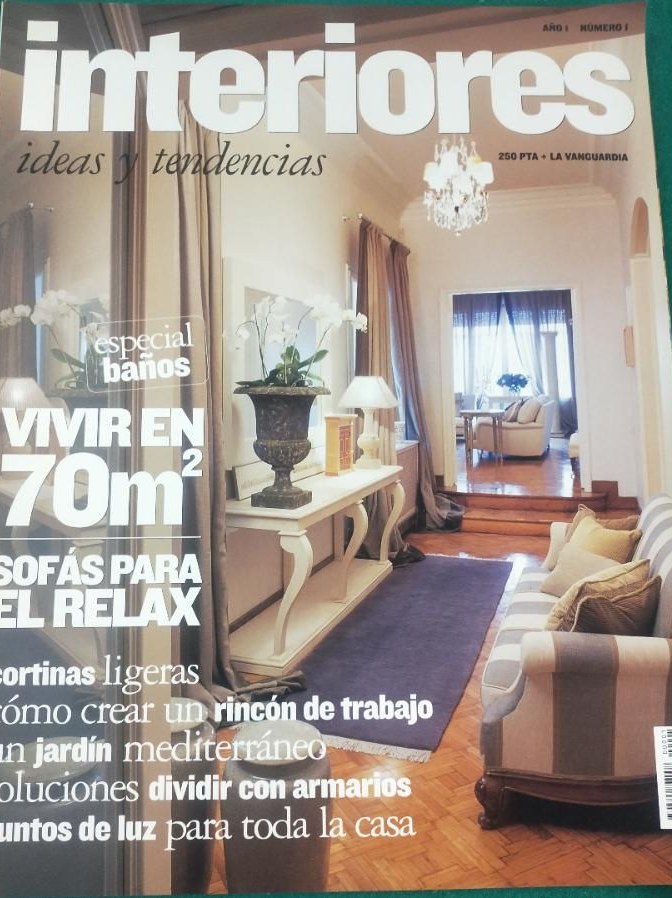 Portada del número 1 de la revista Interiores. Ideas y tendencias, de marzo de 2000, que se vendía con La Vanguardia
