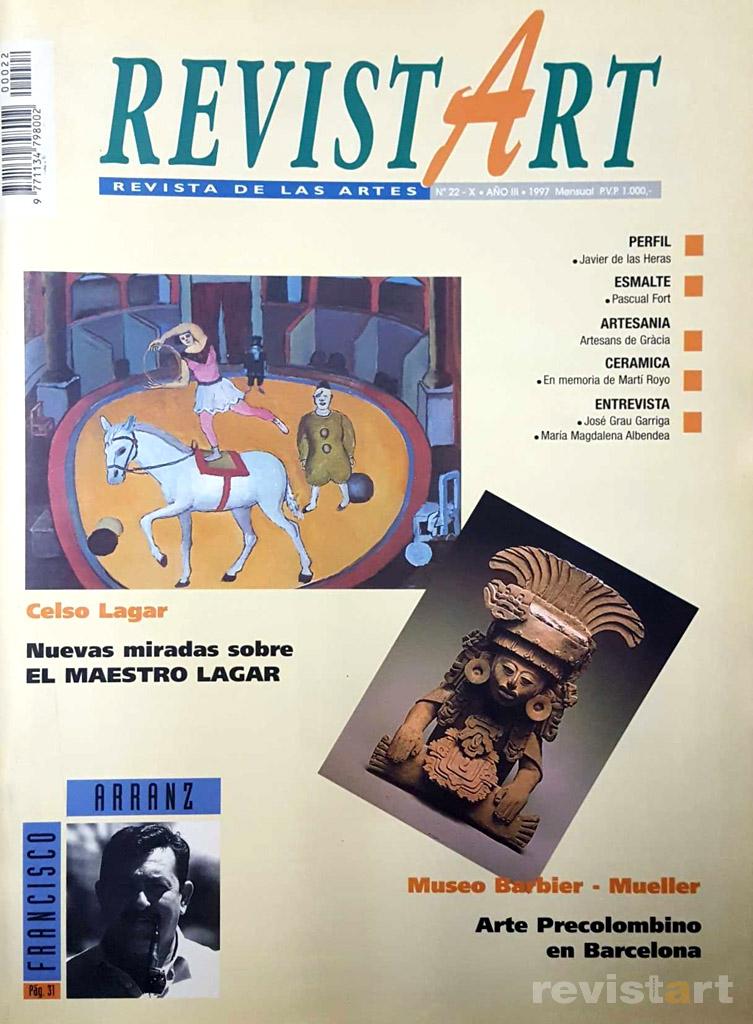 Portada del número 22 de Revistart, revista de las artes (1997), con una entrevista de Roser Amills a Josep Grau-Garriga