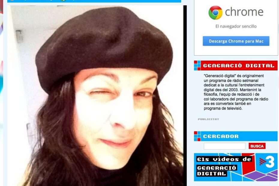 Captura de la web de Generació Digital amb l’entrevista a Roser Amills