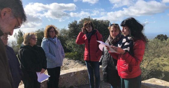 Roser Amills en la Encesa de talaies del Santuari de Cura, Algaida, 11 de enero de 2020