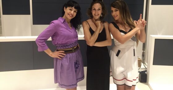 Roser Amills (izquierda), en el plató de TV3, con Ana Polo y Maria Fuster antes del estreno de Tarda oberta