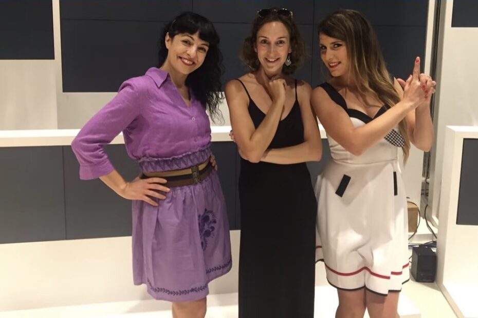 Roser Amills (izquierda), en el plató de TV3, con Ana Polo y Maria Fuster antes del estreno de Tarda oberta