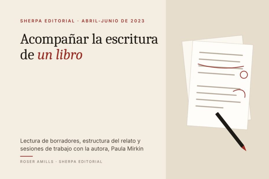 Roser Amills, sherpa editorial: acompañamiento en la escritura de un libro, 2023