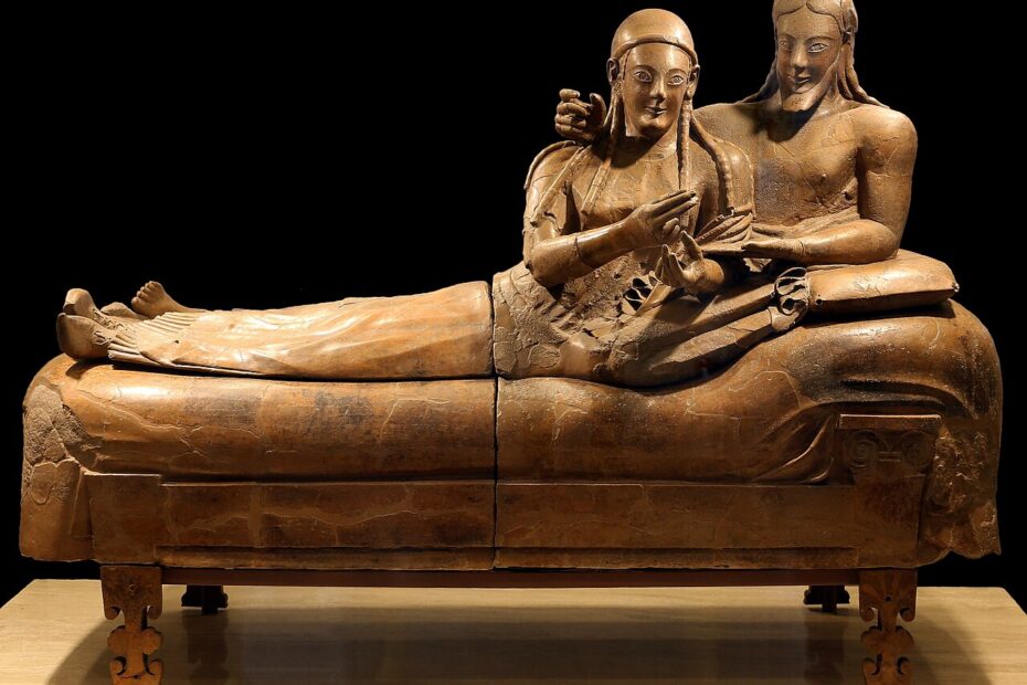 Sarcófago de los Esposos, escultura etrusca de terracota del Museo de Villa Giulia de Roma